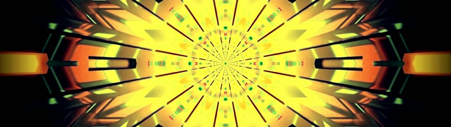 Neonowy Tunel Kalejdoskop Burst VJ Loop 32:9 Super Ultrawide 60fps Wygaszacz Ekranu