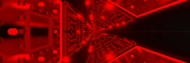 Neonowy Tunel Czerwony Kalejdoskop Wybuch VJ Loop 3:1 Triple Wide 60fps Wygaszacz Ekranu