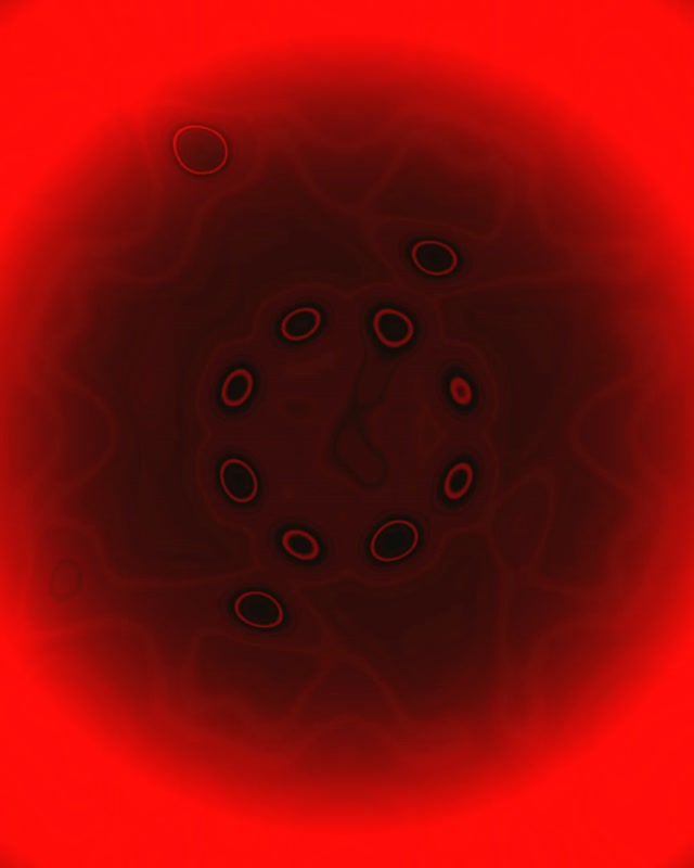 Red Black Mandala Neon Tunnel VJ Loop 4:5 Instagram 60fps Screensaver