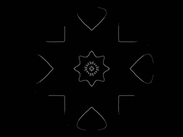 Neonowy Tunel Płatek Śniegu Mandala Vj Loop 4:3 Classic 60fps Wygaszacz Ekranu