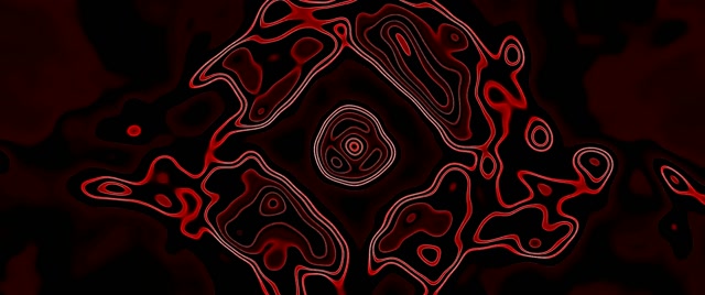 Neonowy Tunel Czerwony Kontur Diament VJ Loop 2.39:1 Cinemascope 60fps Wygaszacz