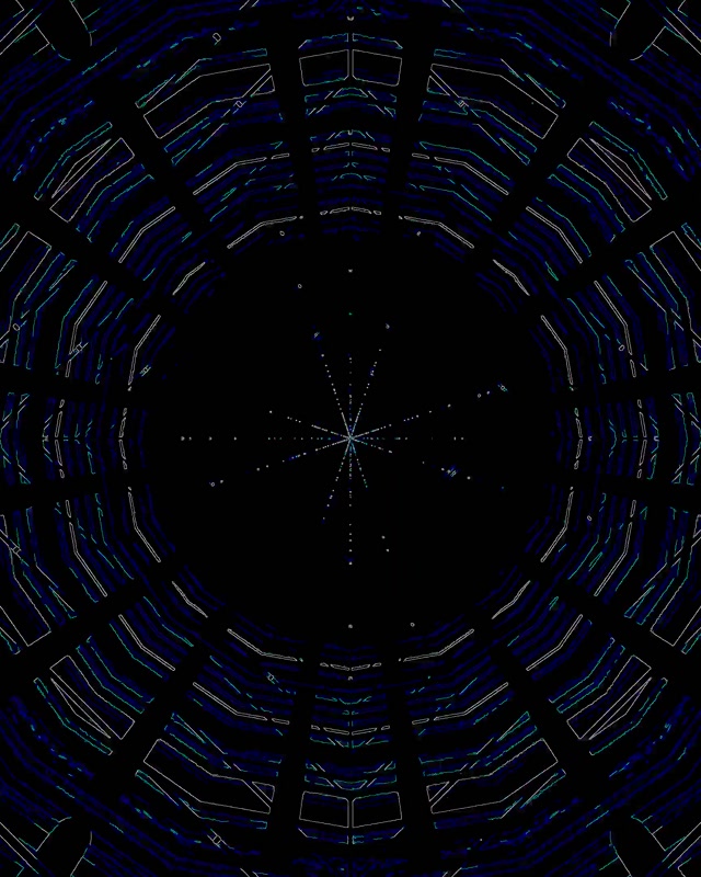 Neon Tunnel Diamond Vortex VJ Loop 4:5 Instagram 60fps Wygaszacz ekranu