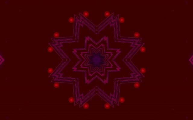 Neon Tunnel Gwiazda Kalejdoskop VJ Loop 16:10 Macbook 60fps Wygaszacz Ekranu