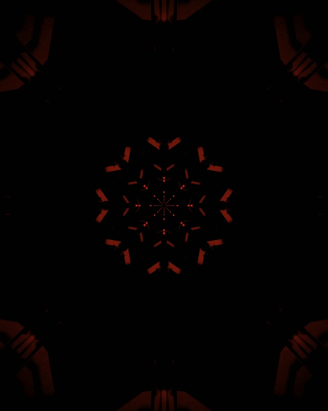 Czerwona Śnieżynka Neonowy Tunel Vj Loop 60fps 4:5 Instagram Wygaszacz