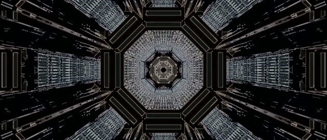 Neon Tunnel Screensaver 21:9 Ultraszeroki 60fps Octagon Ciemny VJ Loop