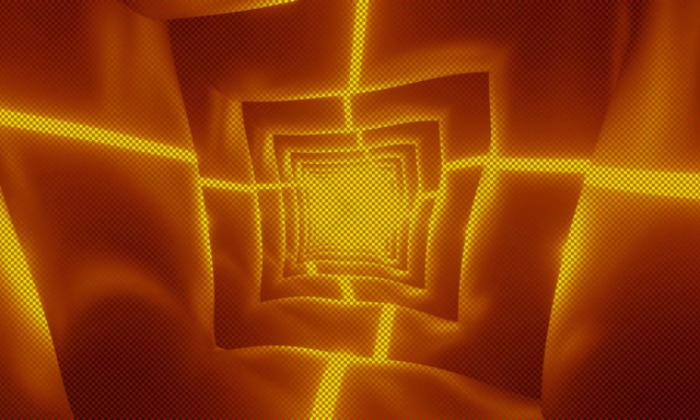 Pomarańczowy Neon Tunel Wygaszacz 5:3 Szeroki 60fps VJ Loop PC Laptop