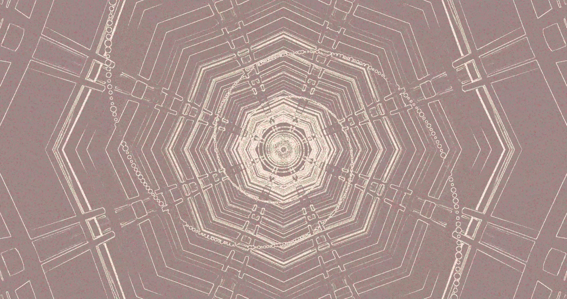 Túnel Neon Protetor de Tela 4K UHD 60fps Ouro Rosa Geométrico VJ Loop