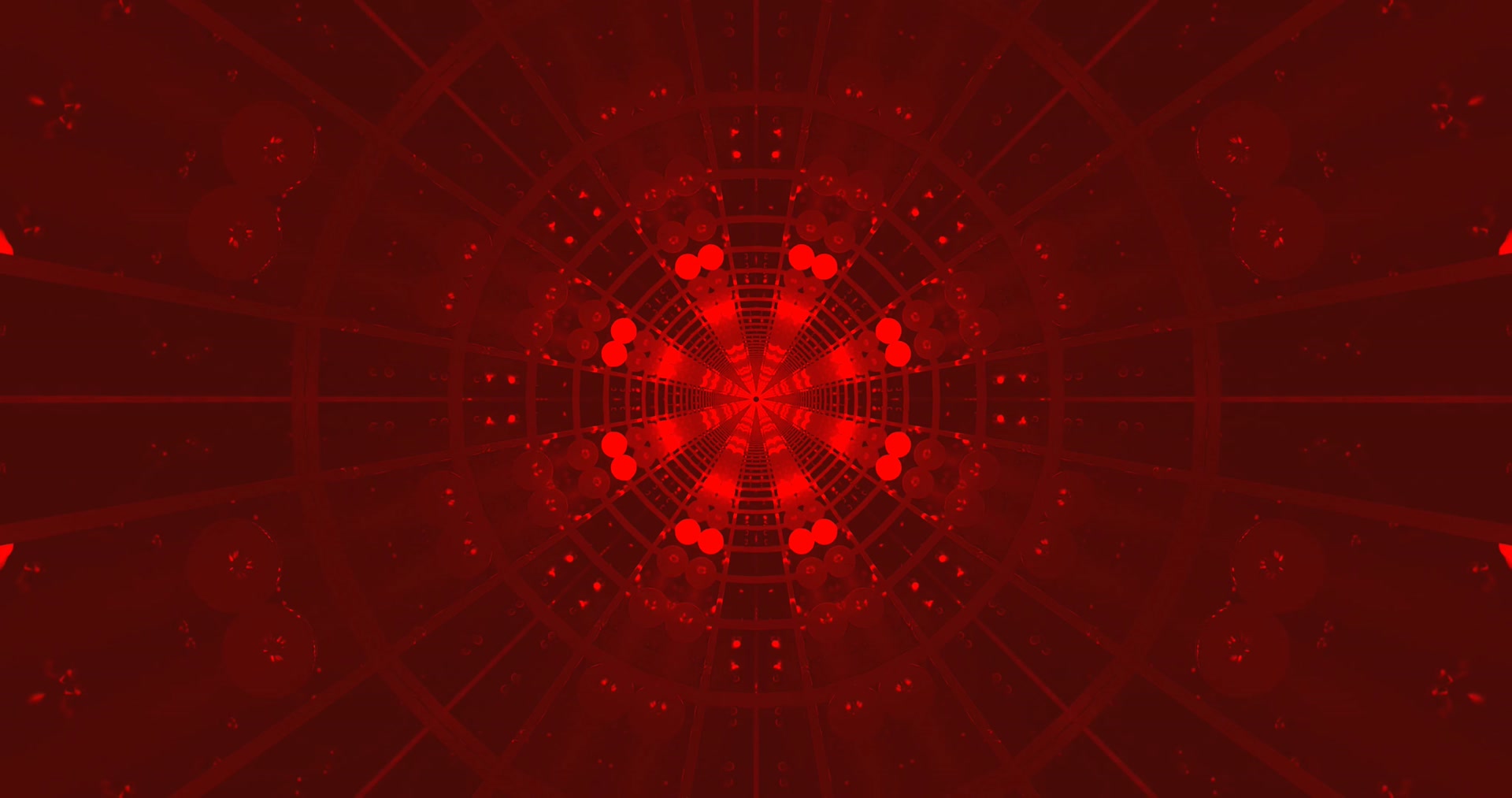 Túnel Brilhante Vermelho protetor de tela 4K UHD 60fps Papel de Parede Vivo