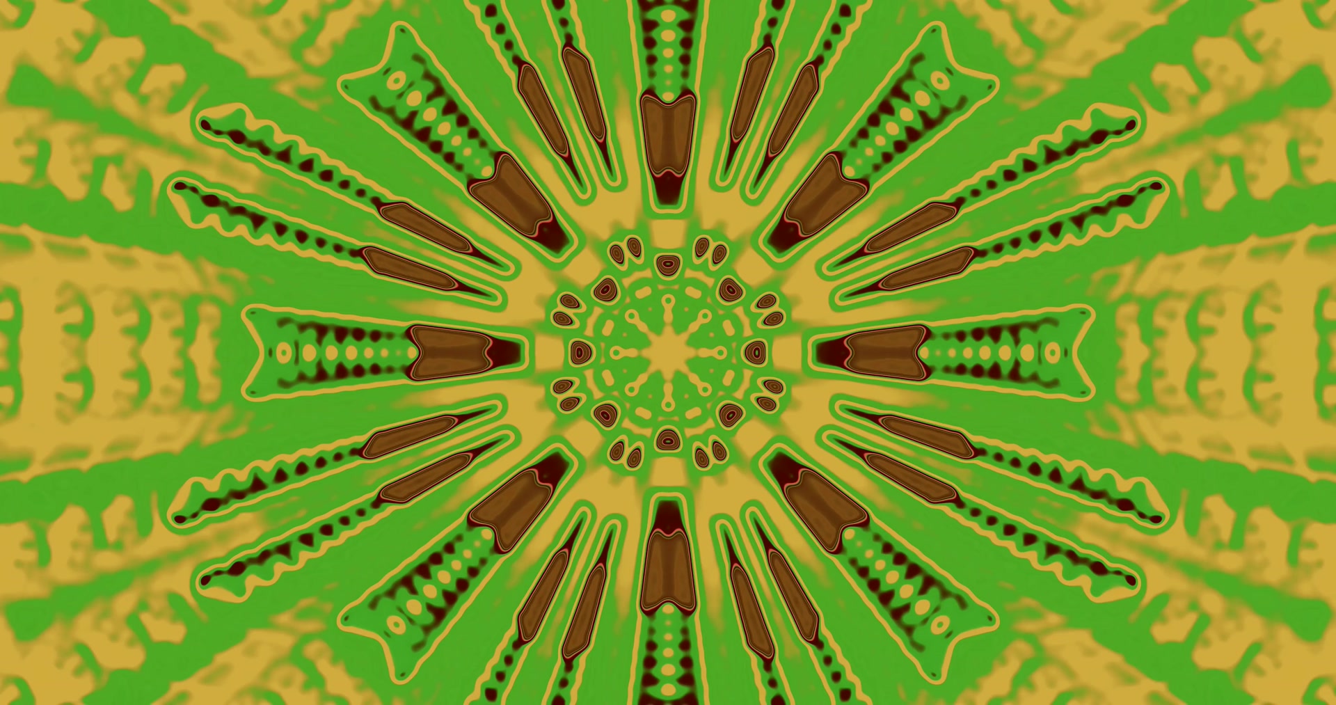 Túnel Neon Verde Caleidoscópio 4k uhd 60fps protetor de tela Vj loop