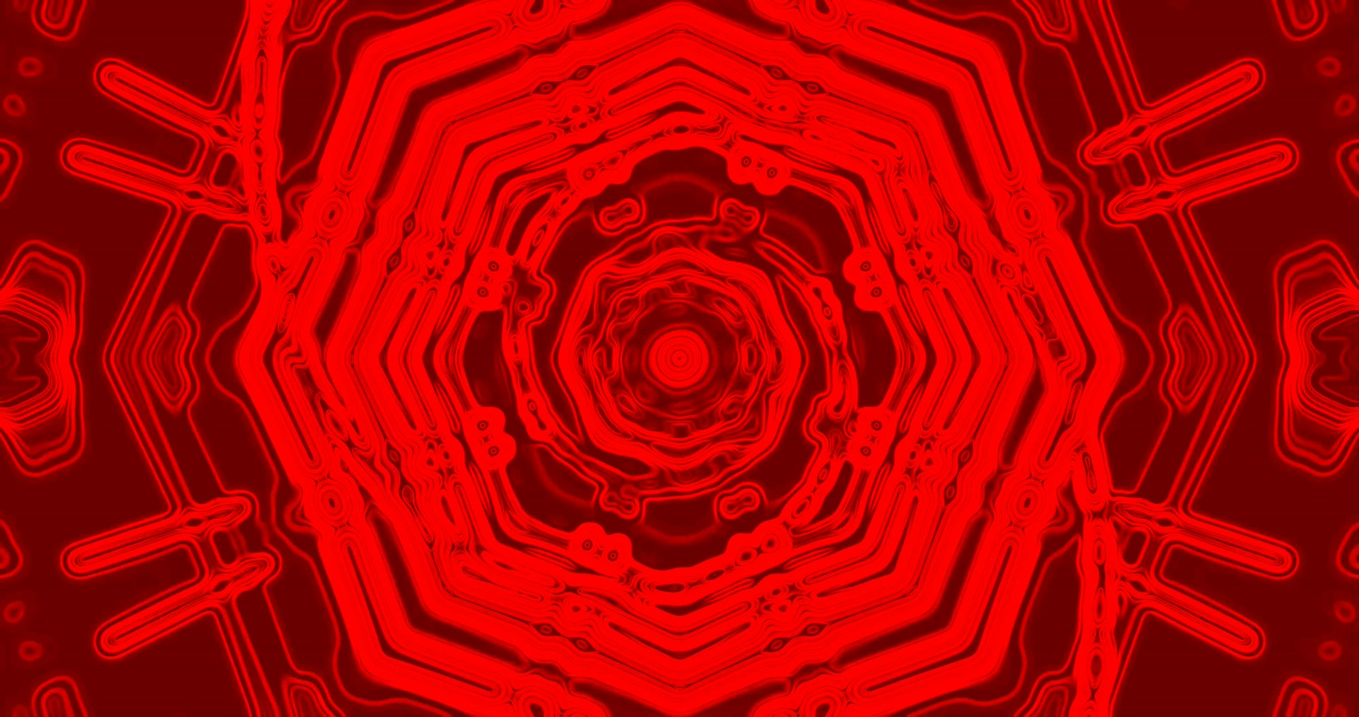 Túnel Octágono Vermelho Brilhante Protetor de Tela 4K UHD 60fps Papel de Parede Vivo