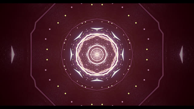 Túnel Cósmico Roxo VJLoops - Fundo Movimento Geométrico Abstrato