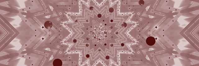 Túnel Neon Estrela Caleidoscópio VJ Loop 3:1 Triple Wide 60fps Protetor de Tela