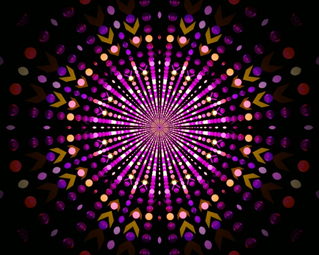 Neon Tunnel Radial Dot Burst 5:4 industrial 60fps Screensaver Vj loop