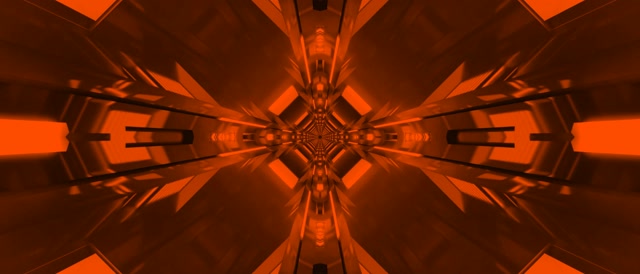 Red Neon Tunnel Kaleidoscope Vortex 21:9 Ultrawide 60fps Screensaver