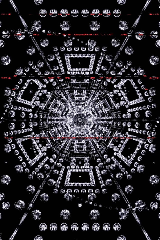 Neon Tunnel Fractal Kaleidoscope 2:3 Photo Portrait 60fps Screensaver Vj Loop