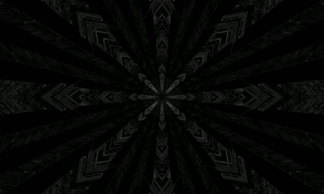 Neon Tunnel Dark Kaleidoscope Star Burst VJ Loop 5:3 Wide 60fps Screensaver