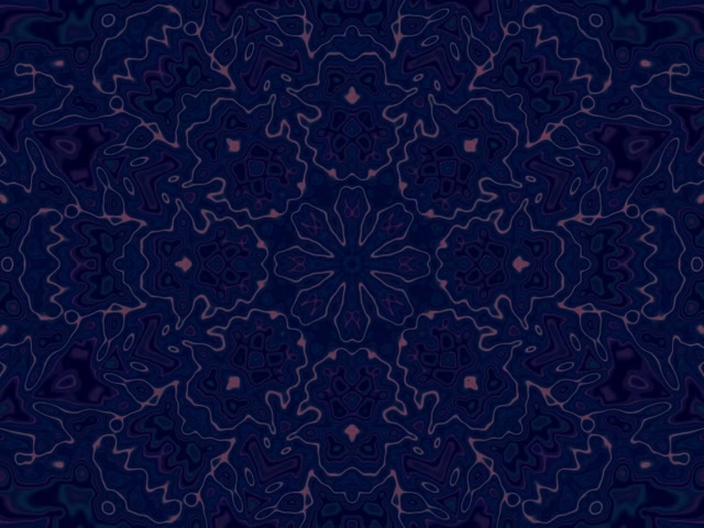 Túnel Neon Mandala Azul Escuro VJLoops 4:3 Classic 60fps Protetor de Tela