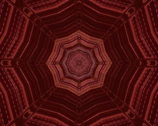 Vj loop Neon Tunnel Red Octagon Vortex 5:4 industrial 60fps Screensaver