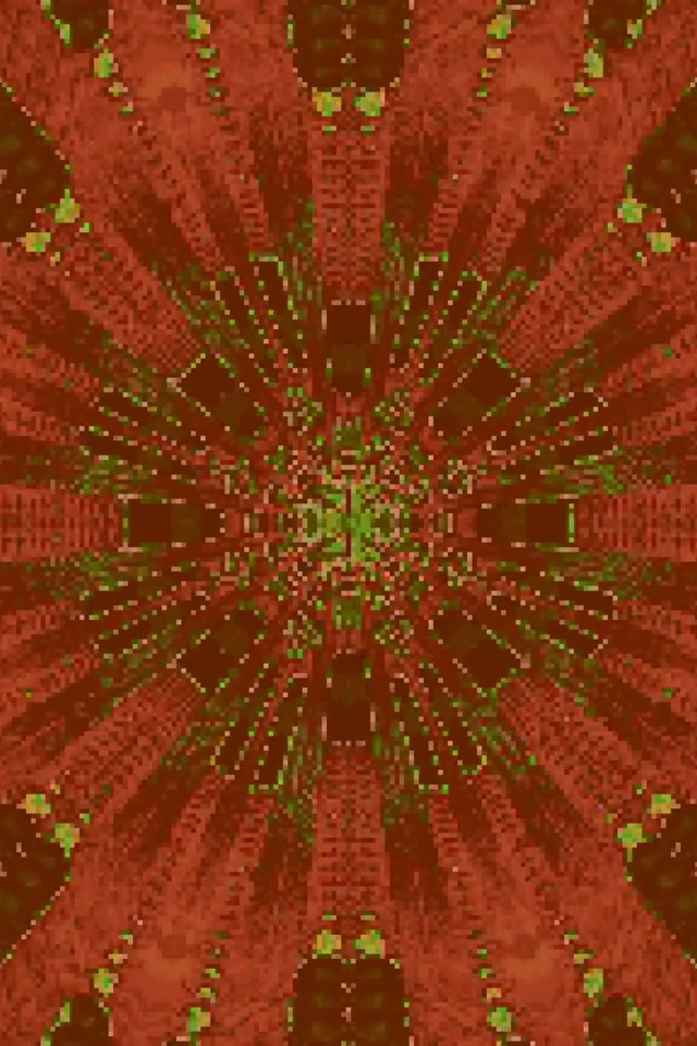 Neon Tunnel Red Fractal Burst Vj Loop 2:3 Photo Portrait 60fps Screensaver