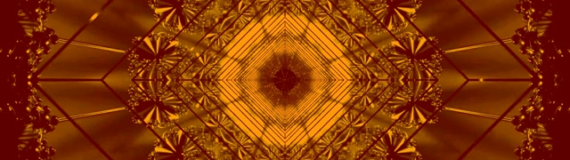 Túnel Neon Dourado Mandala Screensaver 32:9 Super Ultrawide 60fps VJ Loop