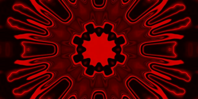 Red Neon Tunnel Radial Burst 2:1 Univisium 60fps Screensaver VJ Loop