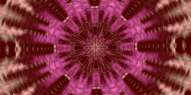 Neon Tunnel Pink Kaleidoscope Burst VJ Loop 2:1 Univisium 60fps Screensaver