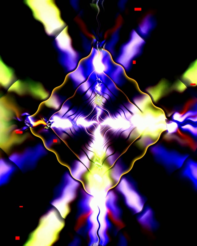 Túnel Neon Roxo Azul 60fps Protetor de Tela PC 4:5 Instagram VJ Loop