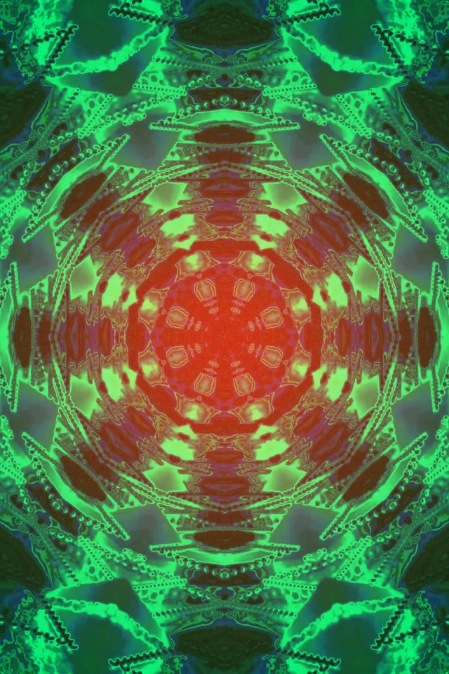 Túnel Neon Fractal Caleidoscópio Explosão 2:3 Photo Portrait 60fps Protetor de Tela VJ Loop