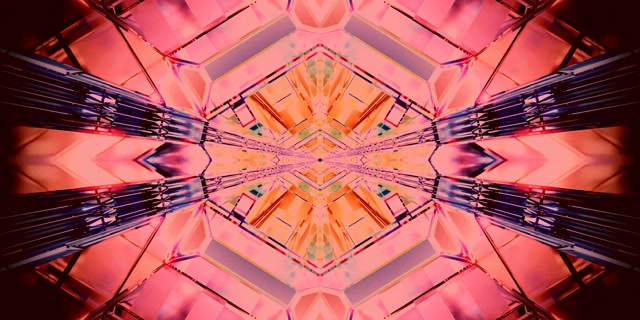 Túnel Neon Caleidoscópio Explosão VJ Loop 2:1 Univisium 60fps Protetor de Tela