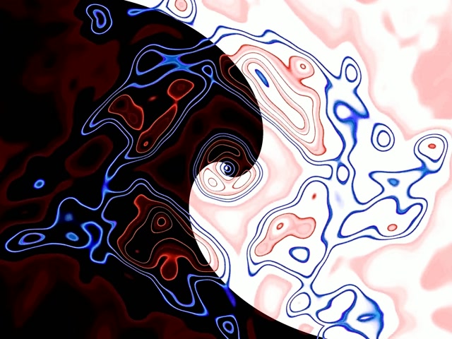 Túnel Neon Espiral Yin Yang 4:3 Clássico 60fps Protetor de Tela VJ Loop