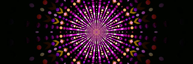 Túnel Neon Explosão Ponto Radial VJLoops 3:1 Triple Wide 60fps Protetor de Tela