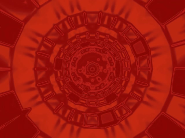 Mandala Vermelha Túnel Neon VJ Loop 4:3 Clássico 60fps Protetor de Tela