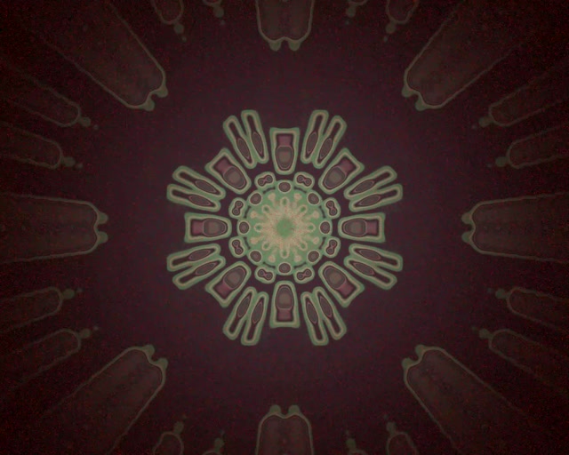 Túnel Neon Explosão Mandala Vj Loop 5:4 Industrial 60fps Proteção de Tela