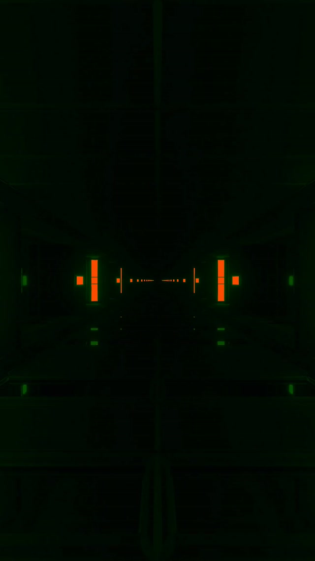 Túnel Neon Laranja Verde 60fps 9:16 Reels Protetor de Tela VJLoops PC Laptop