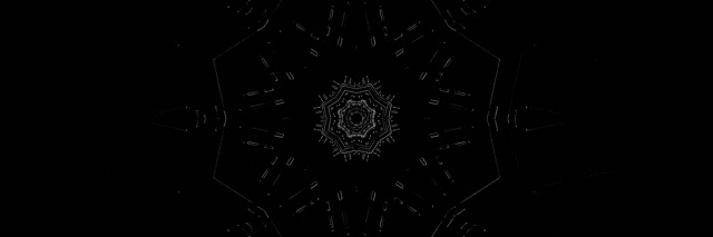 Túnel Neon Caleidoscópio Pentágono VJLoops 3:1 Triple Wide 60fps Protetor de Tela