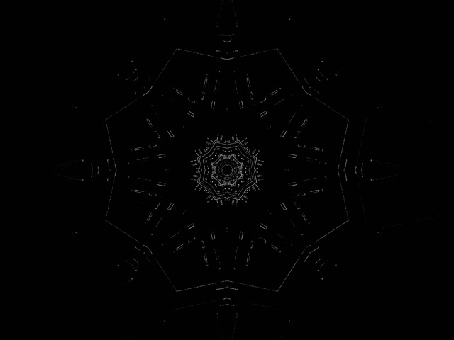 Túnel Neon Fractal Heptágono VJLoops 4:3 Classic 60fps Protetor de Tela