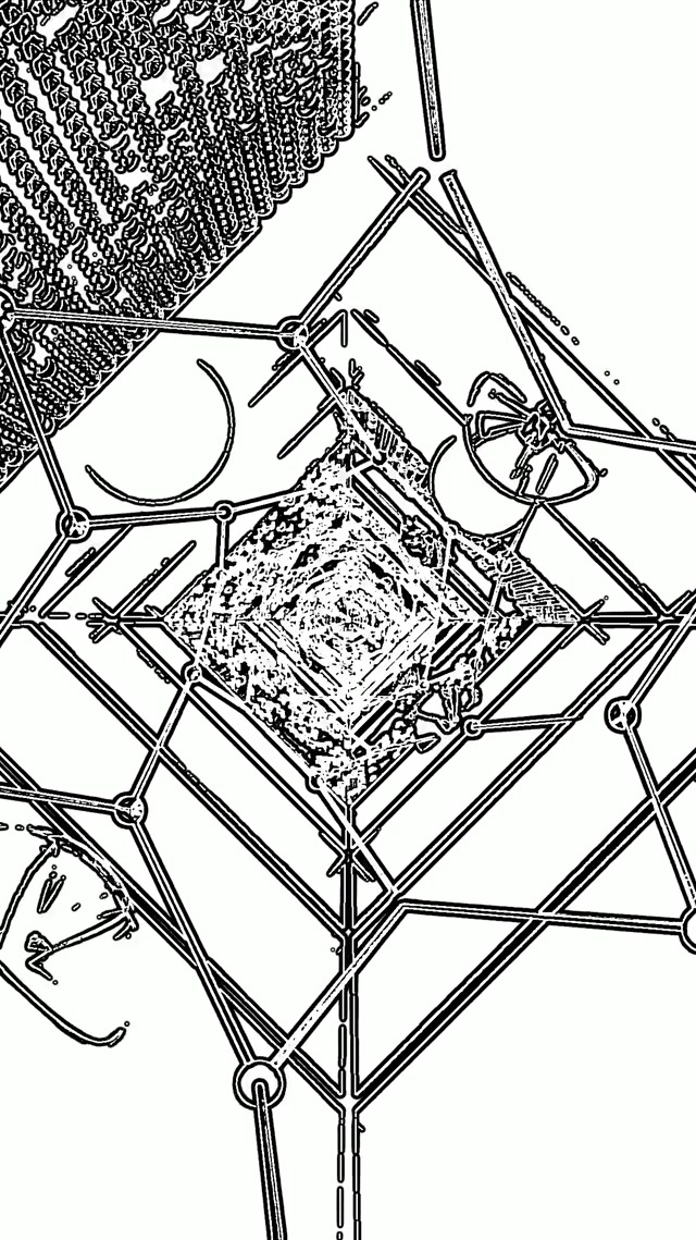 Túnel Neon Screensaver 60fps 9:16 Reels VJ Loop PC Laptop Geométrico Branco