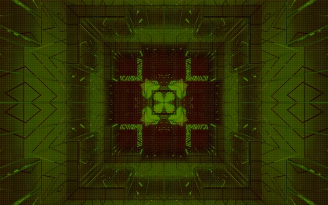 Túnel Neon Verde Cruz Fractal Vj Loop 60fps 16:10 Macbook Protetor de Tela