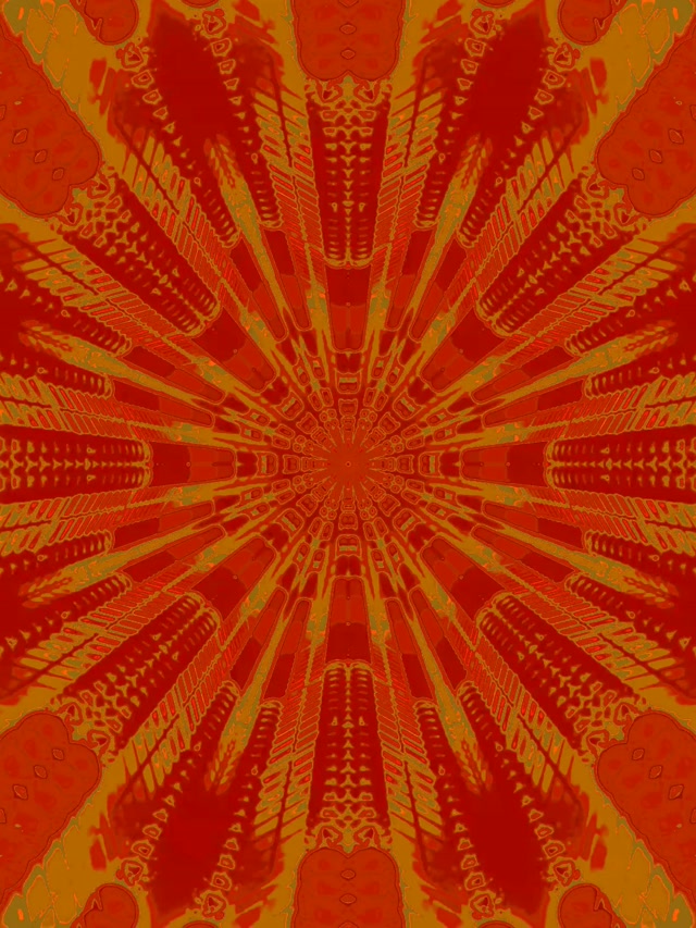 Túnel Neon Explosão Caleidoscópio Fractal 3:4 iPad Portrait 60fps Protetor de Tela Vj Loop