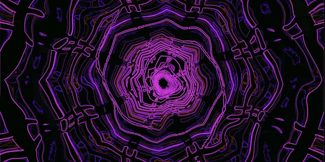 Túnel Neon Roxo Protetor de Tela 2:1 Univisium 60fps VJLoops PC Laptop