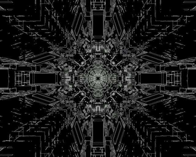 Túnel Neon Caleidoscópio Industrial VJLoops 5:4 Industrial 60fps Protetor de Tela