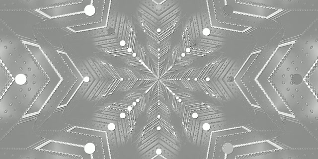 Túnel Neon Floco de Neve Prata 2:1 Univisium 60fps Screensaver PC Vj Loop