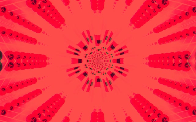 Túnel Neon Explosão Caleidoscópio Vermelho VJ Loop 16:10 Macbook 60fps Protetor de Tela