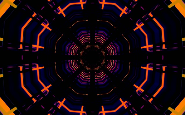Túnel Neon Grade Octógono VJ Loop 60fps 16:10 MacBook Protetor de Tela