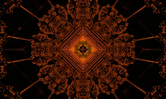 Túnel Neon Caleidoscópio Fractal 5:3 Wide 60fps Protetor de Tela VJLoops