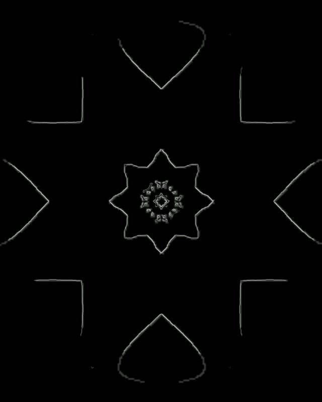 Túnel Neon Floco de Neve Mandala Vj Loop 4:5 Instagram 60fps Protetor de Tela