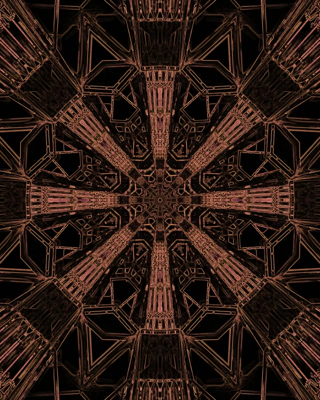 Túnel Neon Grade Cruz Fractal VJLoops 60fps 4:5 Instagram Protetor de Tela