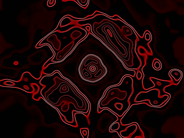 Túnel Neon Vermelho Vórtice Contorno Vj Loop 4:3 Clássico 60fps Proteção de Tela