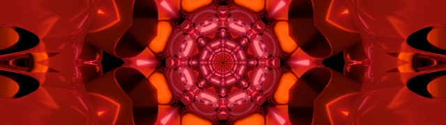 Túnel Neon Vermelho Mandala Protetor de Tela 32:9 Super Ultrawide 60fps VJ Loop