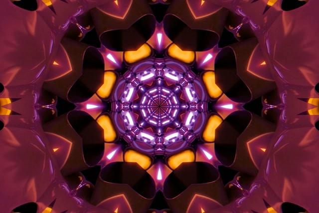 Túnel Neon Roxo Caleidoscópio Protetor de Tela 3:2 Surface 60fps VJ Loop